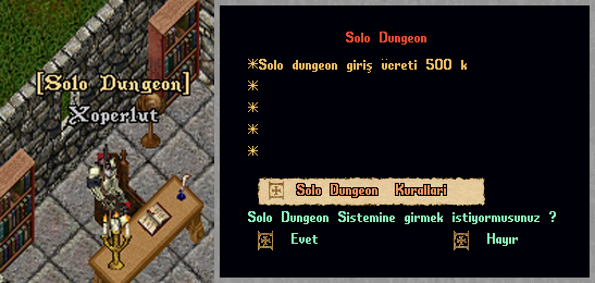 Solo Dungeon Sistemi