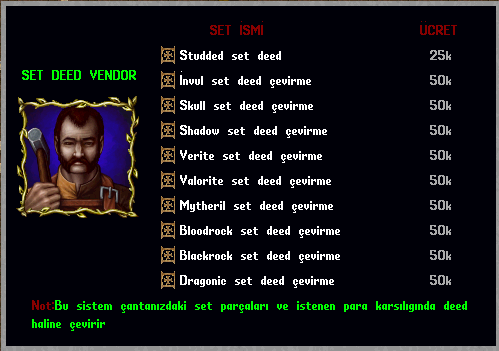 Set Deed vendoru